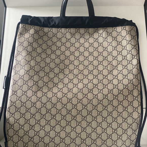 Gucci Bags Gucci Xxv Hollywood Canvas Drawstring Backpack Poshmark